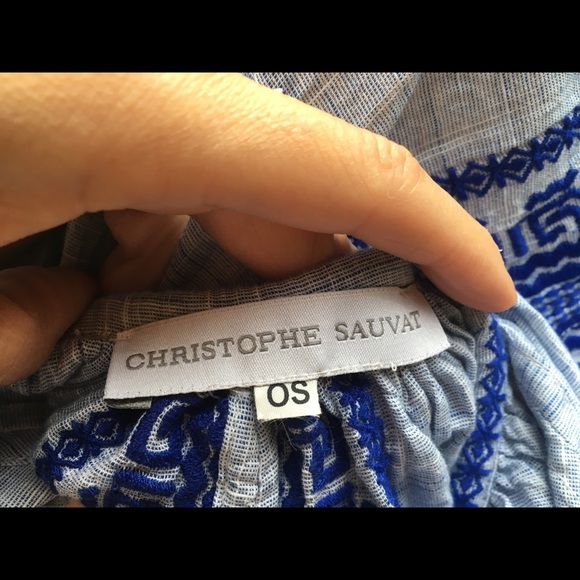 NWOT Christophe Sauvat OSFA Embroidered Dress - Picture 7 of 7